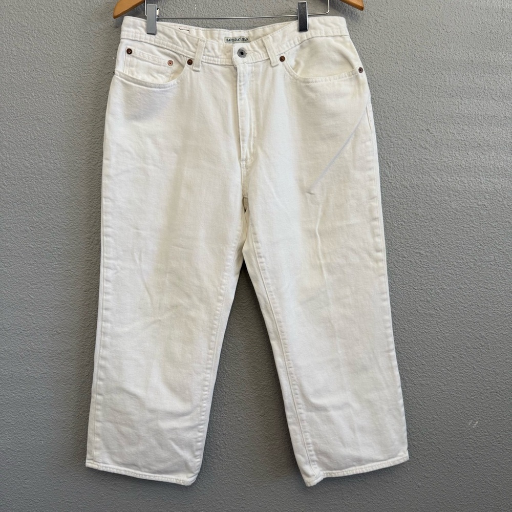 Polo Ralph Lauren Saturday Cropped Wide Leg Jean Size 31